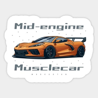 Mid-engine Corvette Sticker